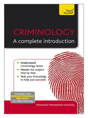 cover image of Criminology - A Complete Introduction